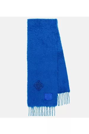 Loewe Mohair and wool brooch scarf