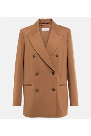 Max Mara Callas double-breasted jersey blazer