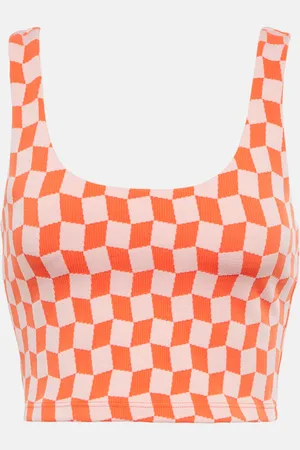 The Upside Yosemite Lana checked crop top