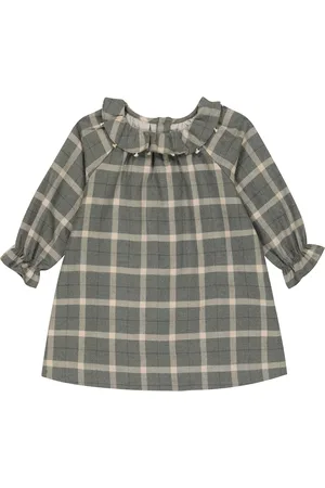 BONPOINT Baby Teale checked cotton dress