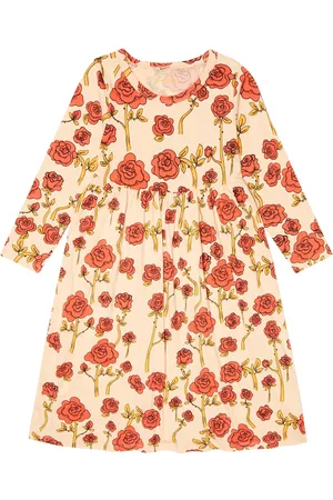 Mini Rodini Roses floral cotton-blend dress