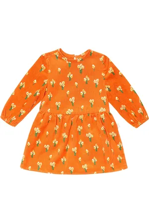 Stella McCartney Baby floral cotton corduroy dress