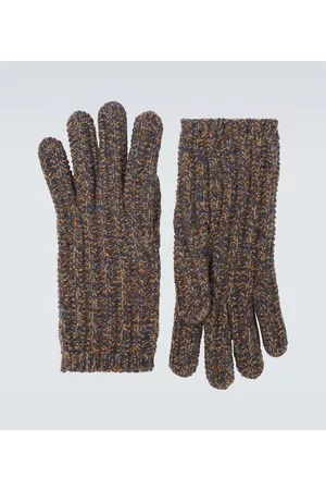 Loro Piana Ribbed-knit cashmere gloves