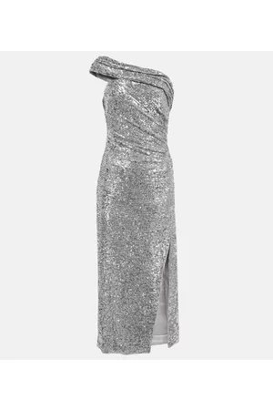 Jonathan Simkhai Embellished asymmetric midi dress