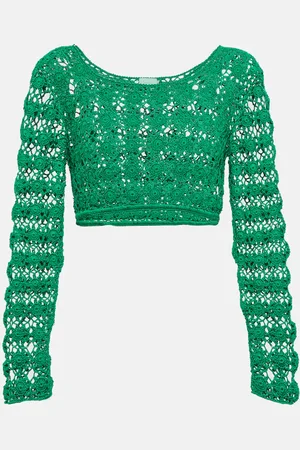 ANNA KOSTUROVA Bella crochet cotton crop top
