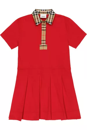 Burberry Pleated cotton dress