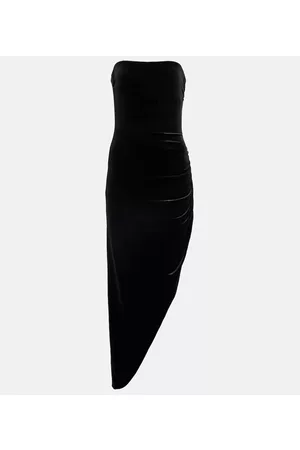 Norma Kamali Kobieta Sukienki asymetryczne - Strapless asymmetrical midi dress