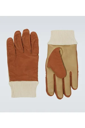 UNDERCOVER Leather-paneled gloves
