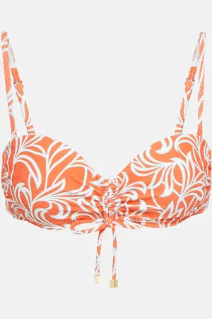 Heidi Klein Coral Gardens bandeau bikini top