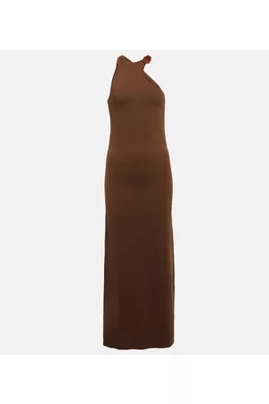 SIR Aude asymmetric knit maxi dress