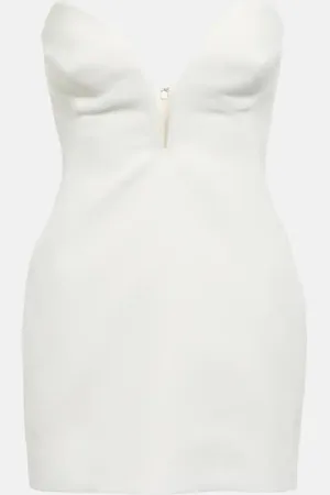 Monot MÃ´not Strapless crÃªpe minidress