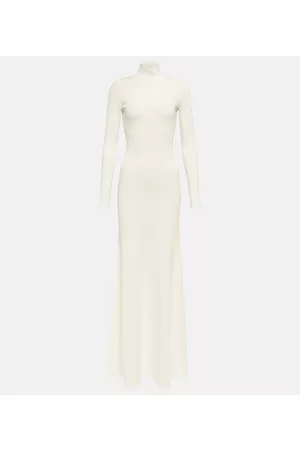 Victoria Beckham Knitted turtleneck maxi dress
