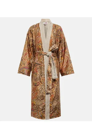 Etro Kobieta Kimona - Doubled Kimono cotton bathrobe