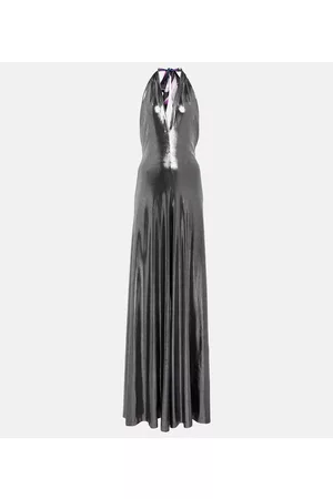 Puccini Halter-neck jersey gown