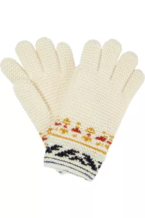 Loro Piana Jacquard cashmere gloves