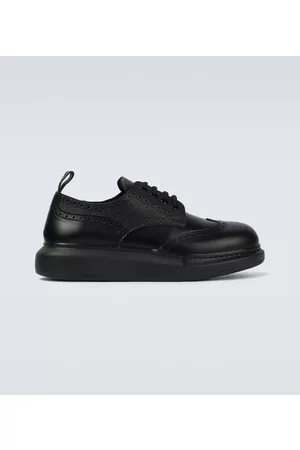 Alexander McQueen Brogsy - Hybrid chunky-sole leather brogues