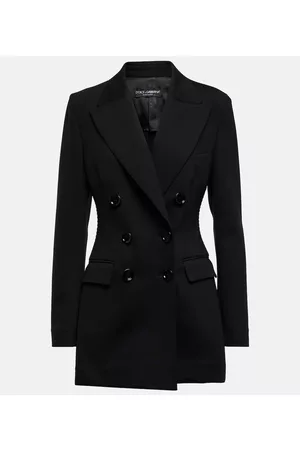 Dolce & Gabbana Double-breasted crÃªpe blazer