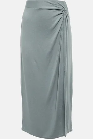 Vince Side Twist midi skirt