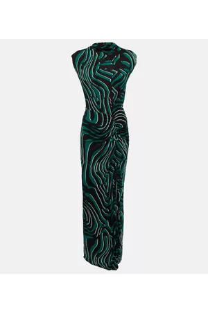Diane von Furstenberg Kobieta Sukienki dopasowane - Printed fitted maxi dress