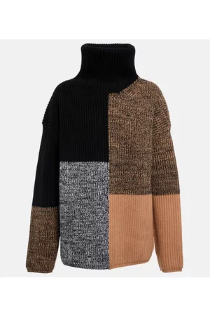Joseph Patchwork wool turtleneck sweater