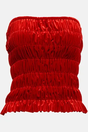 Norma Kamali Velvet tube top