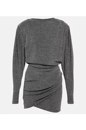 Isabel Marant Benedicte metallic knit minidress