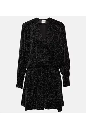 Isabel Marant Alexane glitter velvet minidress