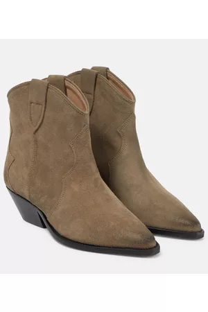 Isabel Marant Dewina suede cowboy ankle boots