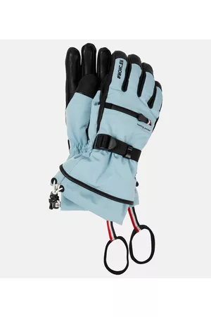 Moncler Kobieta Akcesoria narciarskie - Leather-trimmed ski gloves
