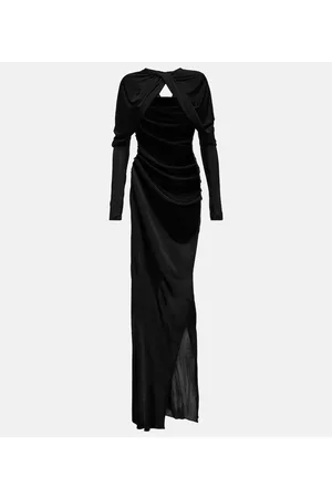 Saint Laurent Kobieta Sukienki koktajlowe i wieczorowe - Draped cutout gown