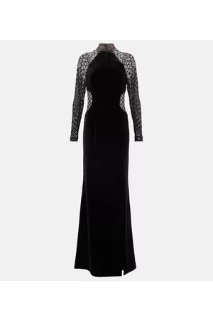 Rebecca Vallance Onyx velvet gown