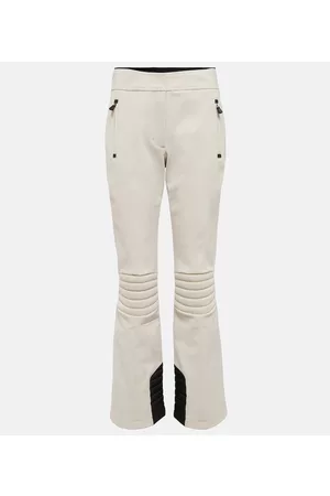 Moncler Kobieta Spodnie z szeroką nogawką - Flared twill ski pants