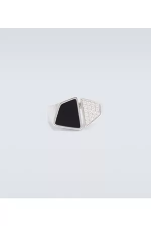 Rainbow K Esteve 9kt white with diamonds and onyx