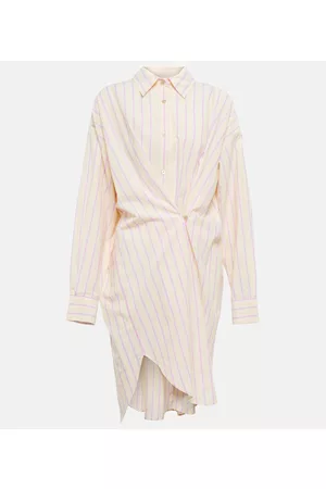Isabel Marant Seen striped cotton shirt minidress