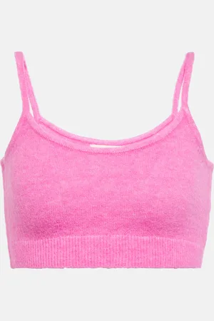 Marant Etoile Atwick alpaca wool-blend bralette