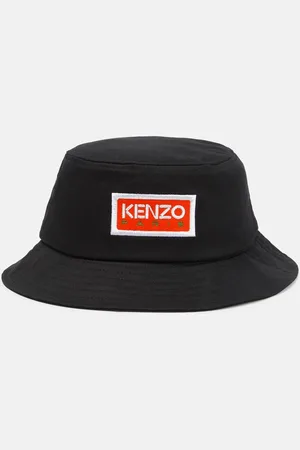 Kenzo Logo embroidered cotton bucket hat
