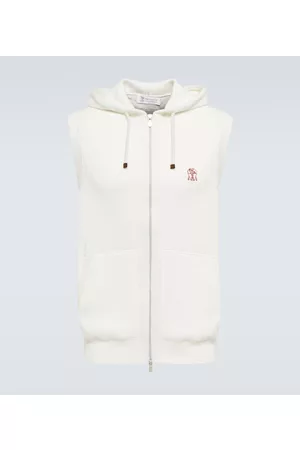 Brunello Cucinelli Rib-knit cotton sweatshirt vest