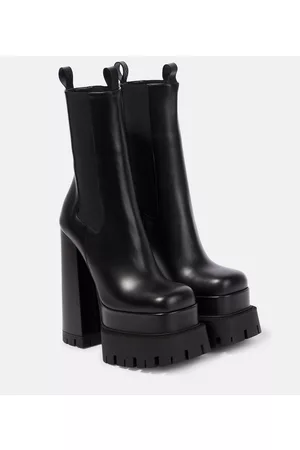 VERSACE Kobieta Botki - Aevitas platform leather ankle boots