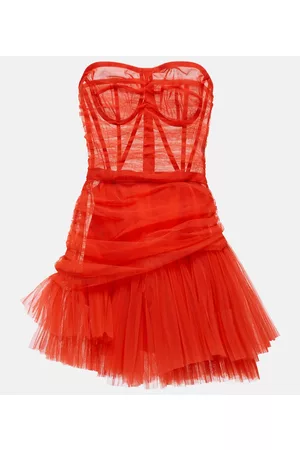 Dolce & Gabbana Kobieta Sukienki koktajlowe i wieczorowe - Strapless tulle minidress