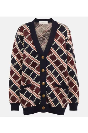 Golden Goose Checked cotton and wool-blend cardigan