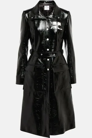 Courrèges CourrÃ¨ges Logo cotton-blend trench coat