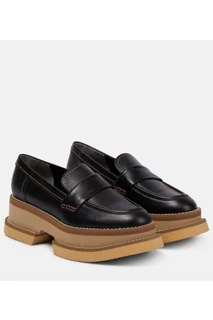Robert Clergerie Banel leather platform loafers