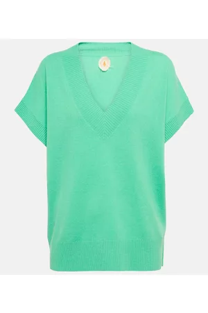Jardin des Orangers Kobieta Tank topy - Wool and cashmere sweater vest