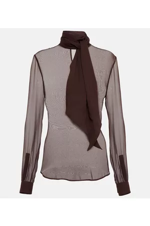 Saint Laurent Silk crÃªpe muslin blouse