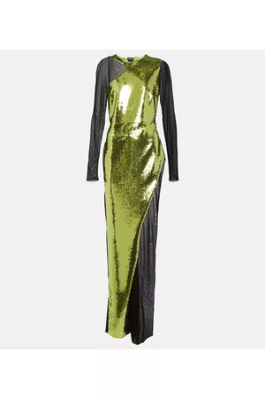 Tom Ford Kobieta Sukienki koktajlowe i wieczorowe - Liquid sequin and tulle gown