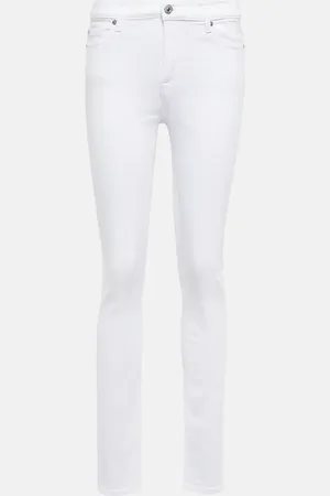 7 for all Mankind HW Skinny mid-rise slim jeans