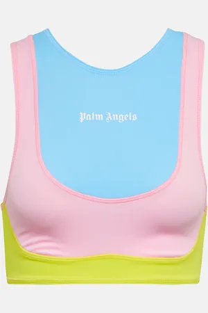 Palm Angels Logo printed sports bra