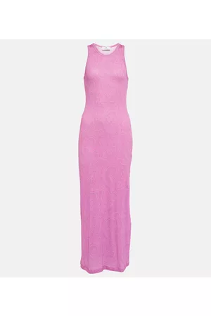 Etro Paisley metallic-knit maxi dress