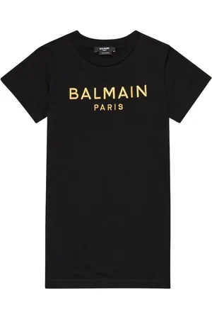 Balmain Logo cotton jersey dress