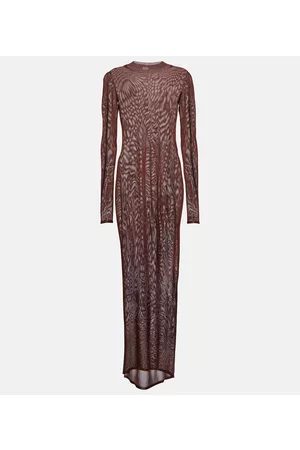 Saint Laurent Semi-sheer maxi dress